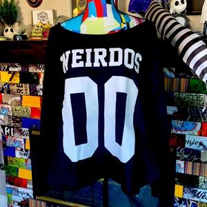 NWOT! Weirdos 00 Off the Shoulder Sweatshirt